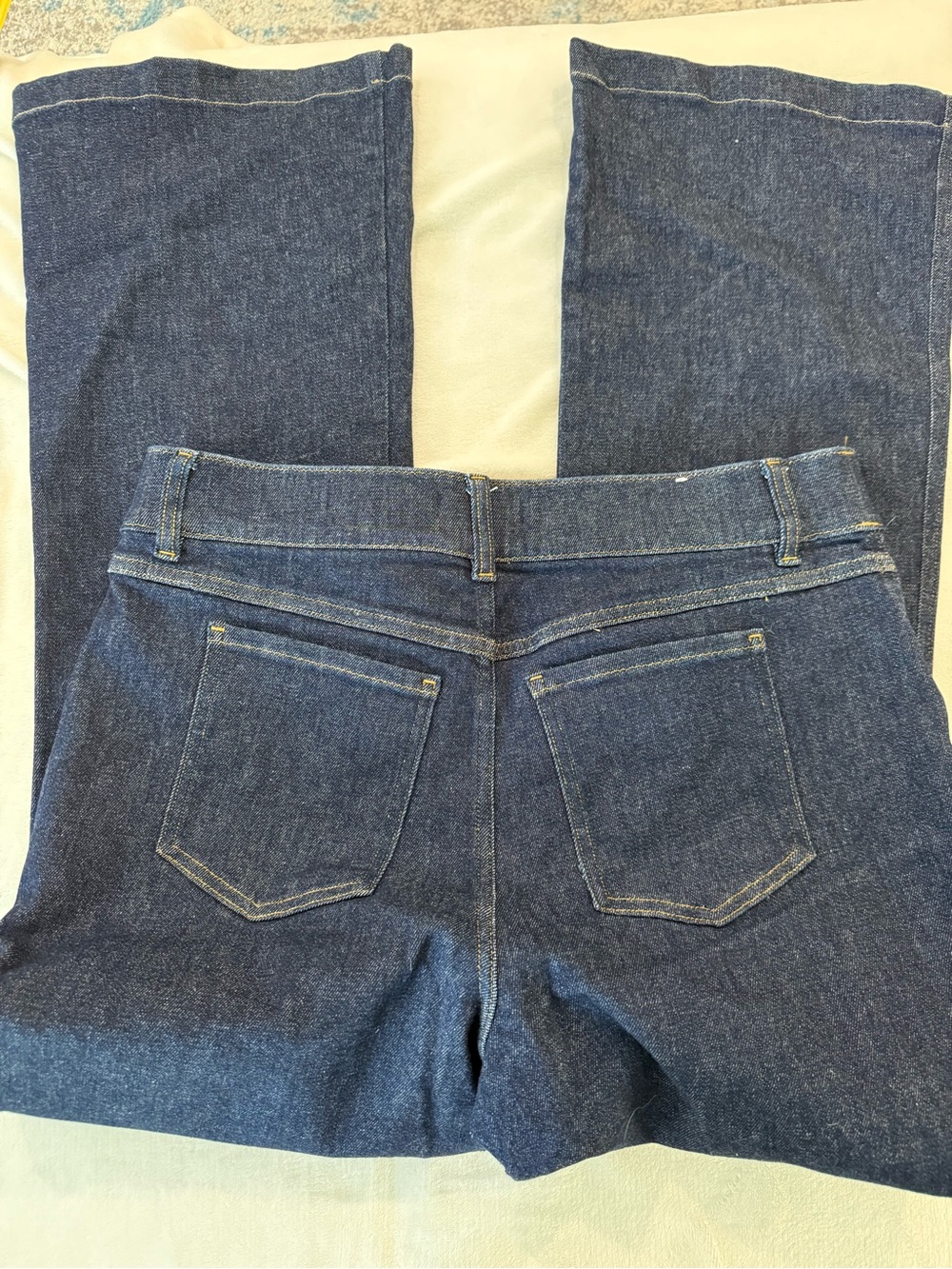 SPANX Pull On Blue Jeans Womens Size XL Dark Wash Bootcut Leg E09 - Picture 5 of 5
